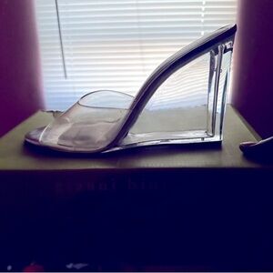 Steve Madden Clear Wedge Sandals